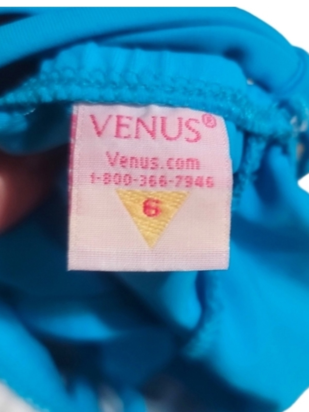 VENUS - Size 6 Aqua Blue Sensual One-Piece Swimsuit - Picture 4 of 8